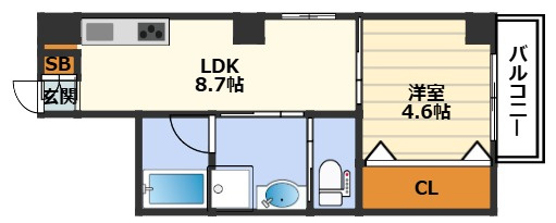 LuXe内代町の間取り