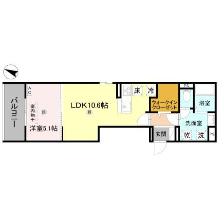 CORTE　BREEZA御影の間取り