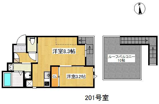 【間取り】 | Grandtic　Cherish befu Ⅲ