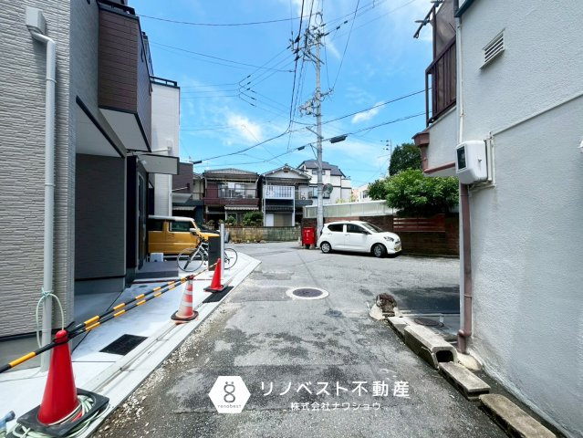 東大阪市岩田町1丁目　G号地の前面道路含む現地写真|【リノベスト不動産】テナント物件は東大阪市含む大阪府下でご紹介可能です◎
