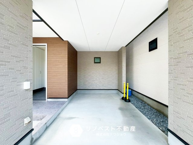東大阪市岩田町1丁目　G号地の駐車場|ビルトインガレージで雨の日も安心です◎