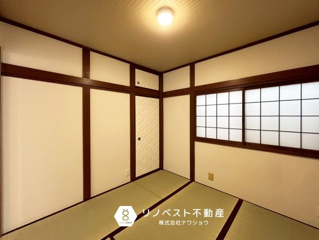 東大阪市御厨東２丁目の和室|約４．５帖の和室♪畳表替えなど内装リフォーム済み◎布団を敷いて寝室にもいいですね！