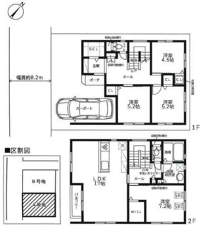 【間取り】 | 長田区本庄町3丁目新築戸建A号地 | 土地面積88.55平米、建物面積111.37平米