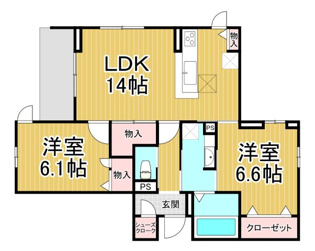 NIGAWA　RESIDENCE2の間取り