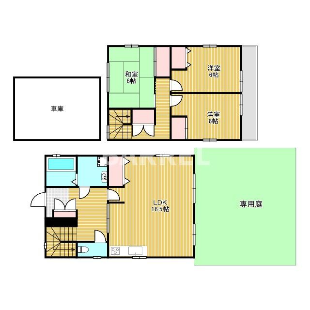 津雲台6丁目戸建ての間取り