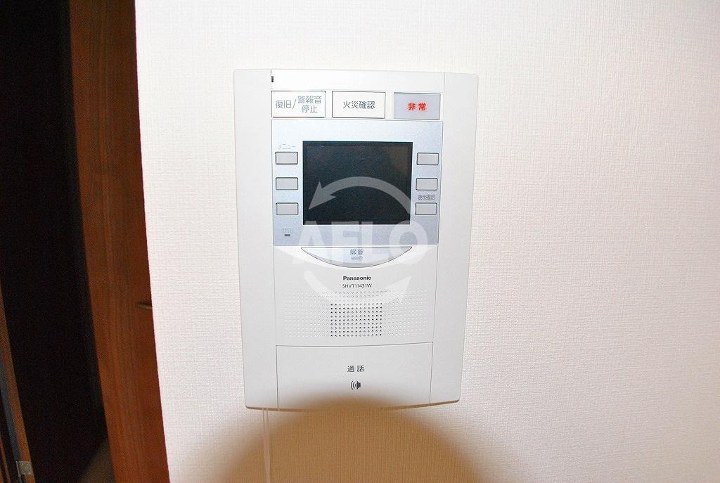 プレサンス難波フィネストのセキュリティ|プレサンス難波フィネスト　モニター付きインターフォン
