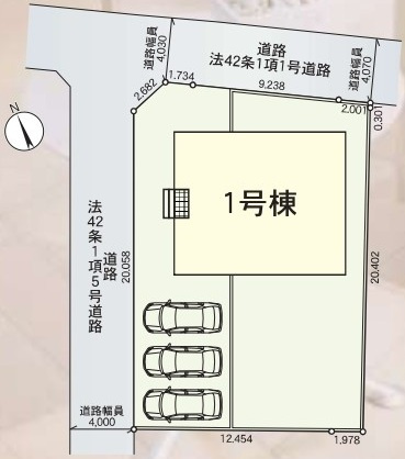 那珂市中台　第2　新築戸建て　の区画図|区画図です♪