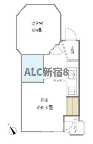 落合ミュージックハイムの間取り