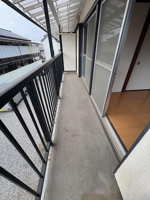 第二斉藤荘のバルコニー