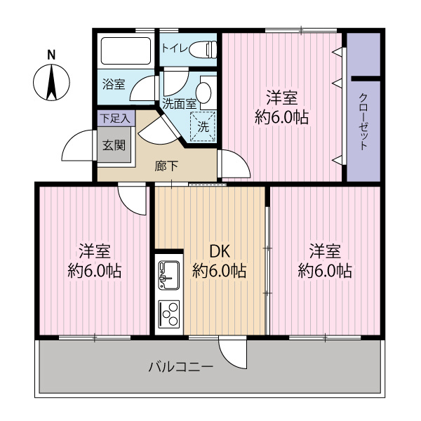 オール洋室で使いやすい間取りです！