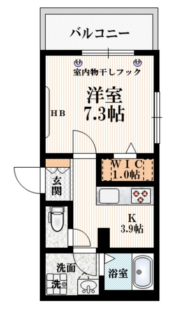Cocoon Nishiharaの間取り