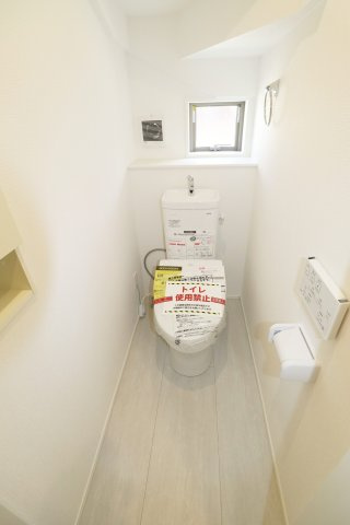 郡山市富久山町久保田字岡ノ城　　　１号棟　　　行健小学校、行健中学区の洗面所|※同社施工例