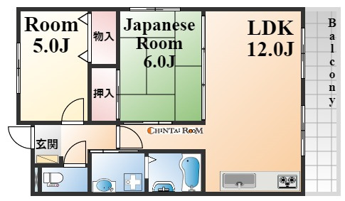 神戸市東灘区森南町３丁目の賃貸マンションの間取り