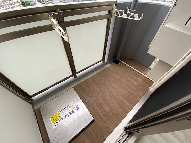 神戸市中央区楠町１丁目の賃貸マンションのバルコニー