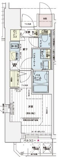 神戸市中央区楠町１丁目の賃貸マンションの間取り