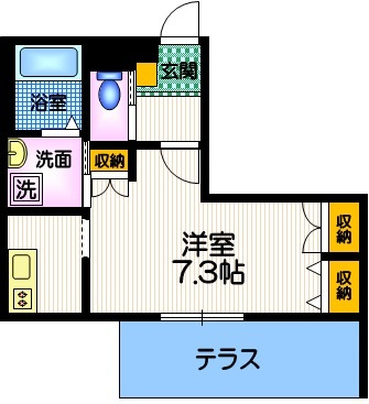 プチ　オルキスの間取り|★1階ですが防犯シャッター付きで安心です★