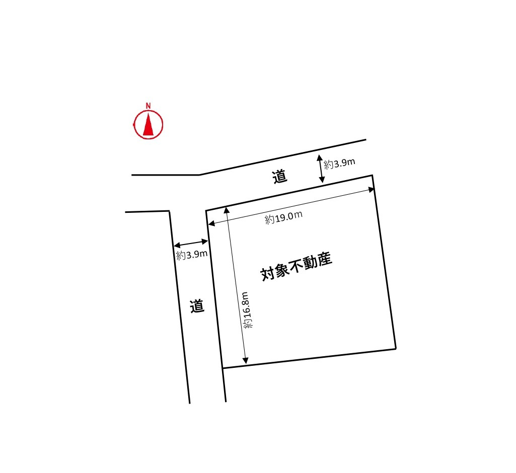 高松町　土地の区画図