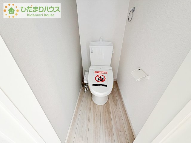 【トイレ】 | つくばみらい市谷井田10期　新築戸建 | トイレは1F、2F共に完備！取り合いになることがありませんね(^^)/