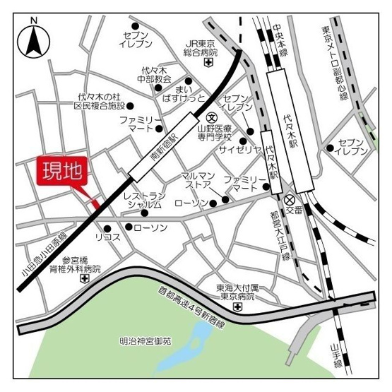 【地図】コンポジット代々木