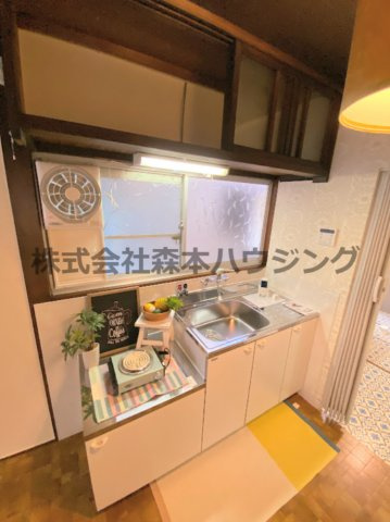 【キッチン】 | 　寝屋川市点野4丁目8テラスハウス | 使いやすいキッチンです