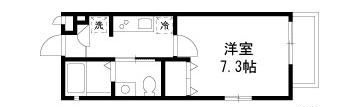 ハッピーハイツ・ワンの間取り|間取りです。