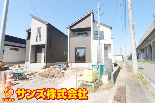 郡山市富久山町久保田字岡ノ城　　　5号棟　　　行健小学校、行健中学区の区画図