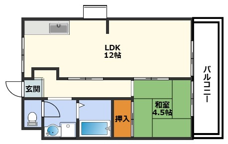 クリアポート福本の間取り