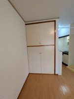 奥行きのある収納スペース