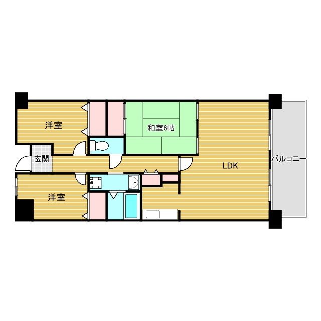シャトレ千里の間取り