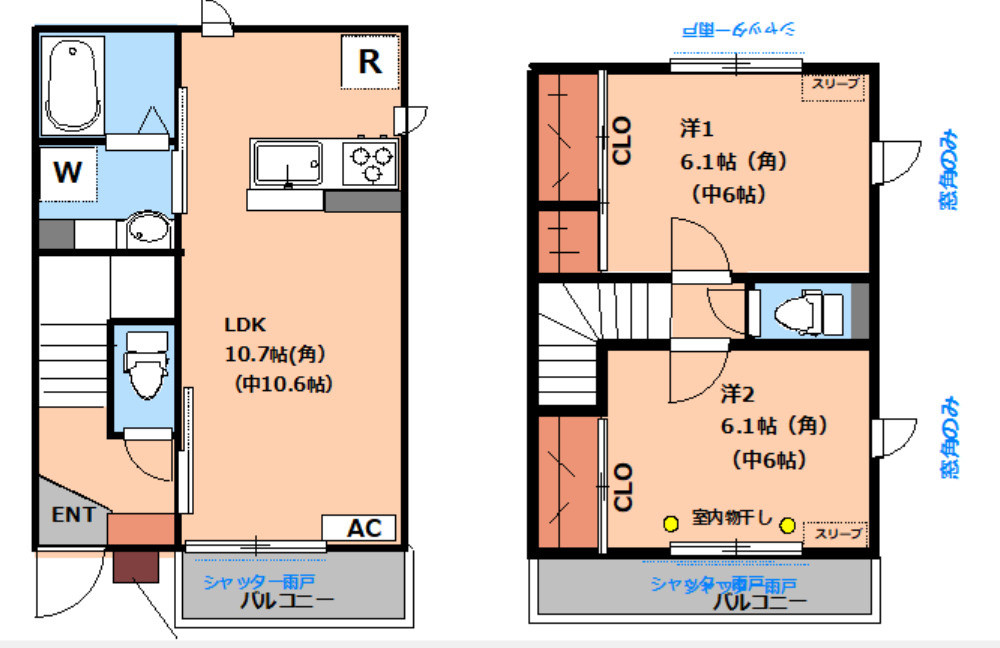 メゾンシティ７号館の間取り