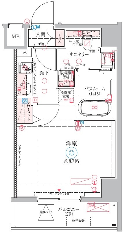 クレヴィスタ中野新橋Ⅱの間取り
