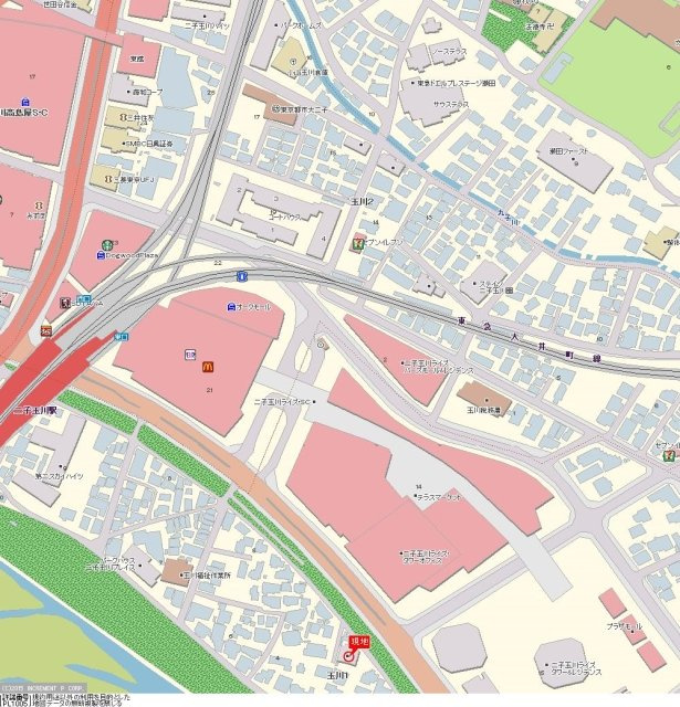 トップ二子玉川第２の地図