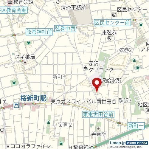 桜新町　Ｈｉｌｌｚの地図