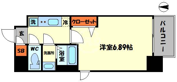 フォーリアライズ難波南レーヴの間取り|フォーリアライズ難波南レーヴ　間取り