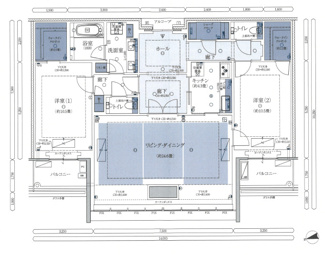 【間取り】 | グラングリーン大阪 THE NORTH RESIDENCE | 【間取り】41階・西向き住戸！約2.6帖のWIC完備で収納充実！！