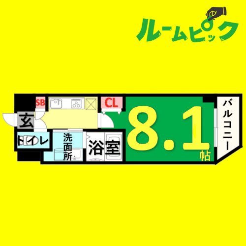 AHマンション泉　名古屋市賃貸　仲介手数料無料の間取り