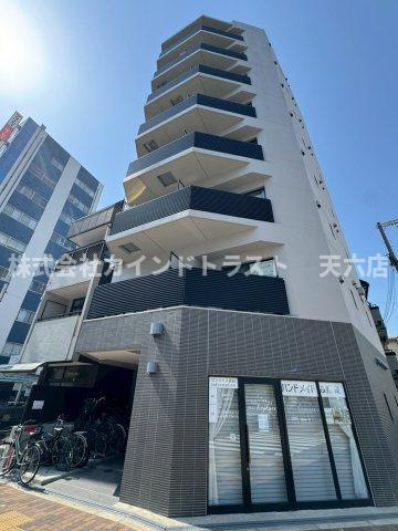 サンライズ都島の外観|落ち着いた雰囲気の外観です