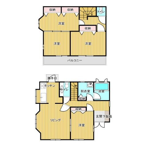 【間取り】 | 東金市下武射田　中古戸建