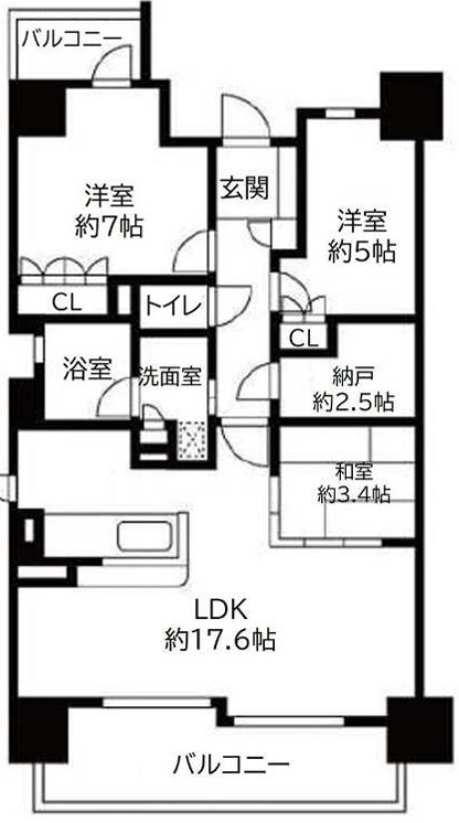 ローレルコート江坂の間取り