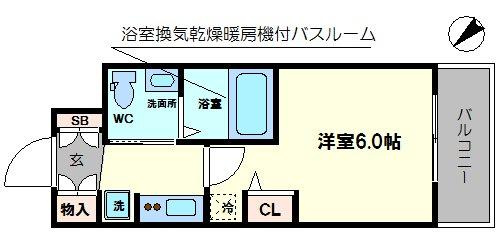 エステムコート難波Ⅳアトリの間取り|エステムコート難波Ⅳアトリ 間取り