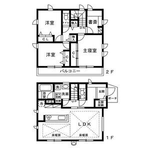 【間取り】 | 三鷹市中原2丁目戸建て