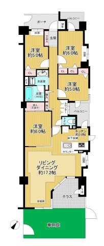 コスモ上尾ブライトステージの間取り