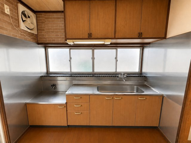 茂原市高師　中古戸建のキッチン|※画像の一部はAIを用いて加工・編集しています。実際の状況と異なる場合がありますので、ご了承下さい。