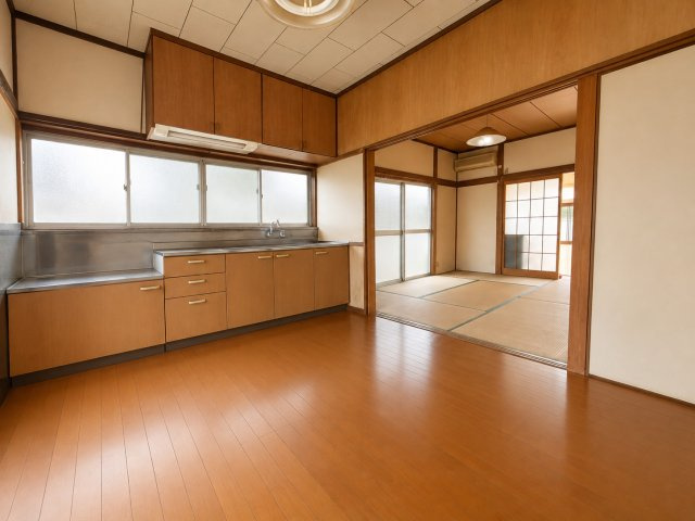 茂原市高師　中古戸建のキッチン|※画像の一部はAIを用いて加工・編集しています。実際の状況と異なる場合がありますので、ご了承下さい。