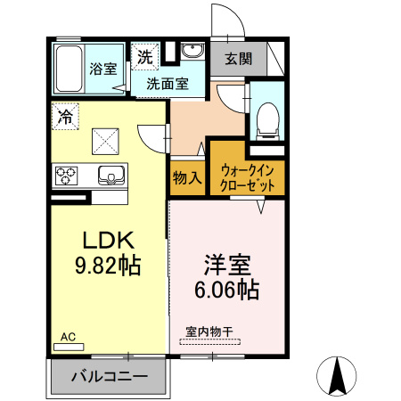 【間取り】 | フォルトゥーナ横尾A・B　B棟