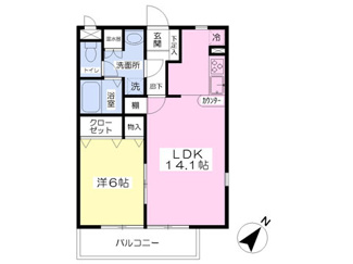 使いやすい間取り1ＬＤＫ