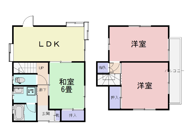 西村貸住宅の間取り