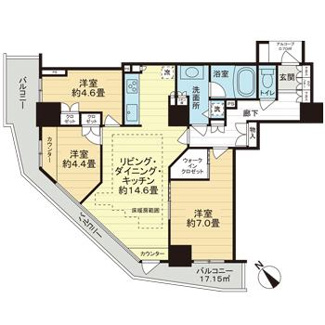 【間取り】 | セントラルレジデンス新宿シティタワー
