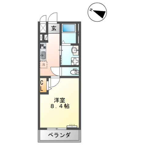 Ｓ－ＢＬＯＯＤ　ＯＺＵ　ＢＡＳＥの間取り