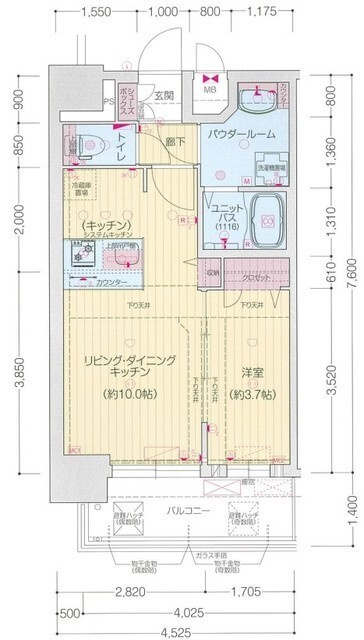 プレサンス太閤通駅前デュプルの間取り